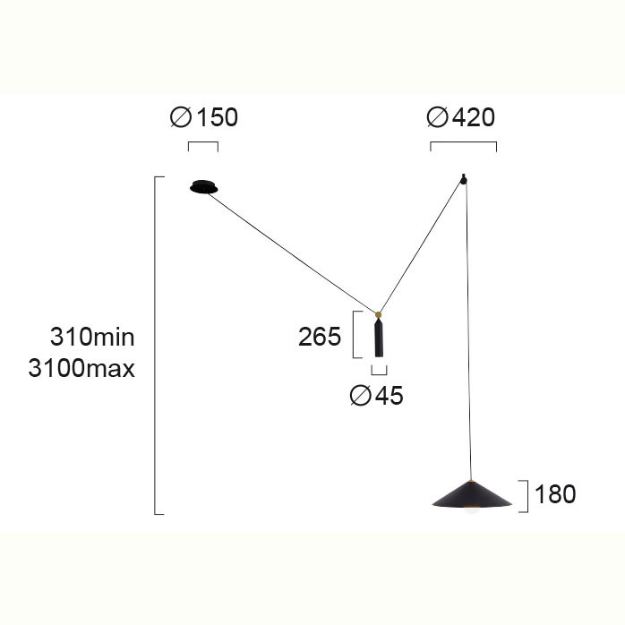 Φωτιστικό Οροφής Μονόφωτο Viokef Alto 4258500 Home Φωτιστικά Spitishop