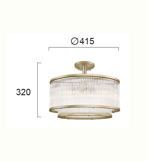 Φωτιστικό Οροφής Πολύφωτο Viokef Karolina 4258800 Home Φωτιστικά Spitishop