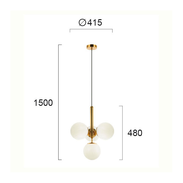 Φωτιστικό Οροφής Πολύφωτο Viokef Jolin 4259400