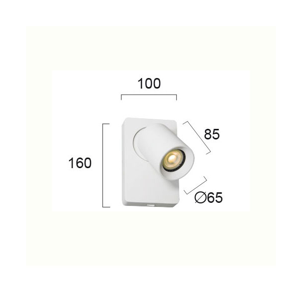 Σποτ Μονόφωτο Viokef Steven White 4261000