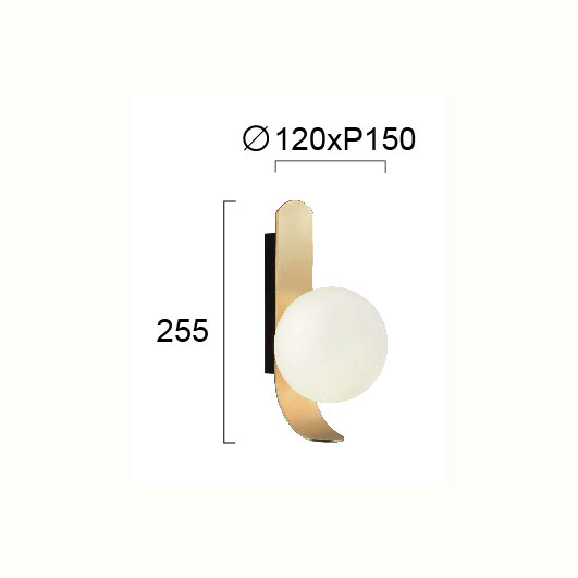Απλίκα Τοίχου Viokef Polina Gold 4266201 Home Φωτιστικά Spitishop