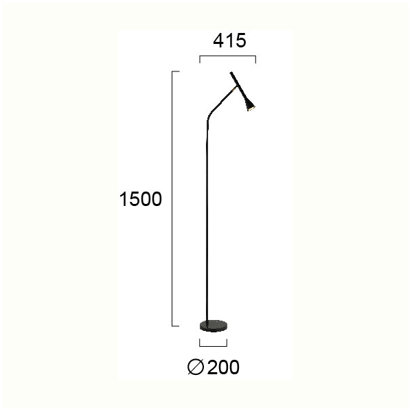 Φωτιστικό Δαπέδου Viokef Melody 4283800