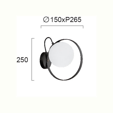 Απλίκα Τοίχου Viokef Bubble 3100000 Home Φωτιστικά Spitishop