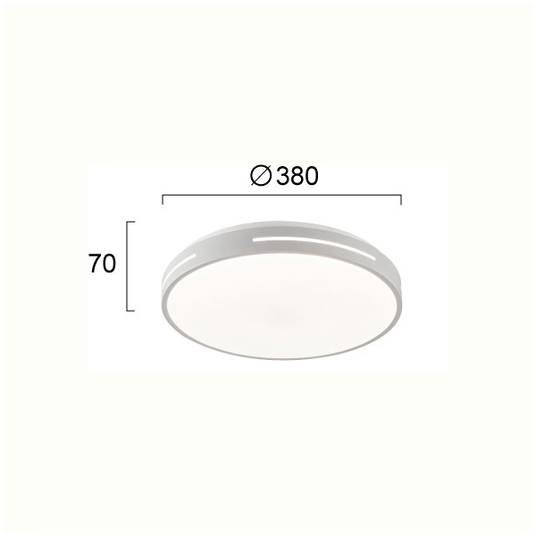 Φωτιστικό Πλαφονιέρα LED Viokef Alexia White 4287700