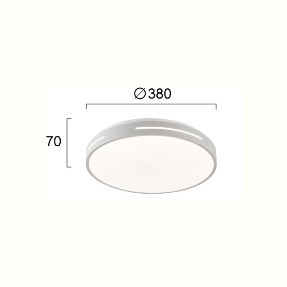 Φωτιστικό Πλαφονιέρα Led Viokef Alexia White 4287700 Home Φωτιστικά Οροφής Spitishop