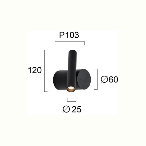 Σποτ Μονόφωτο Led Viokef Planet Black 4292900 Home Φωτιστικά Οροφής - Τοίχου Spitishop