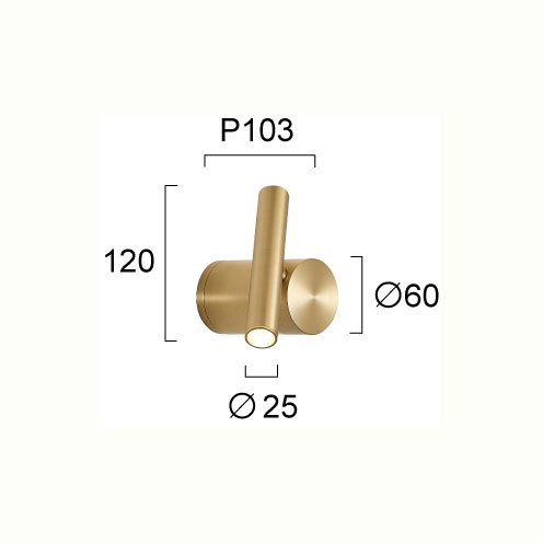 Σποτ Μονόφωτο Led Viokef Planet Gold 4292901 Home Φωτιστικά Οροφής - Τοίχου Spitishop