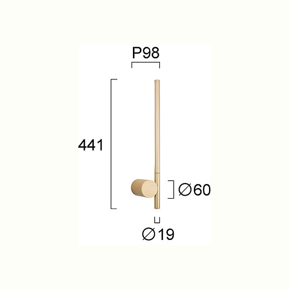 Απλίκα Τοίχου Led Viokef Novita Gold 4293001 Home Φωτιστικά Spitishop