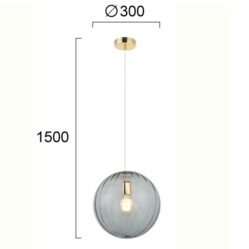 Φωτιστικό Οροφής Μονόφωτο Viokef Diana Smoke 4294301 Home Φωτιστικά Spitishop