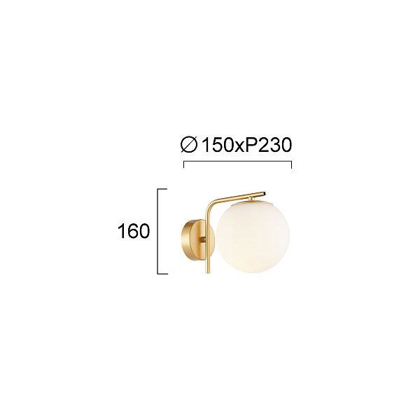 Απλίκα Τοίχου Viokef Nefeli 4299900 Home Φωτιστικά Spitishop