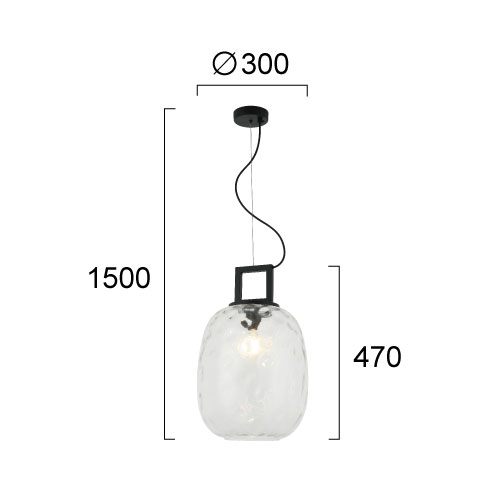 Φωτιστικό Οροφής Μονόφωτο Viokef Lucy Transparent 4302800 Home Φωτιστικά Spitishop
