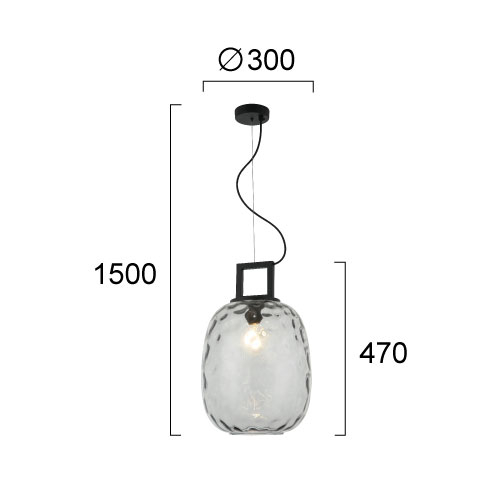 Φωτιστικό Οροφής Μονόφωτο Viokef Lucy Smoke 4302801 Home Φωτιστικά Spitishop