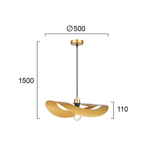 Φωτιστικό Οροφής Μονόφωτο Viokef Mas Gold 4304401 Home Φωτιστικά Spitishop