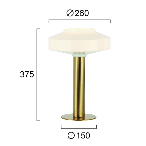 Πορτατίφ Viokef Vivian 4311000 Home Φωτιστικά Επιτραπέζια Spitishop