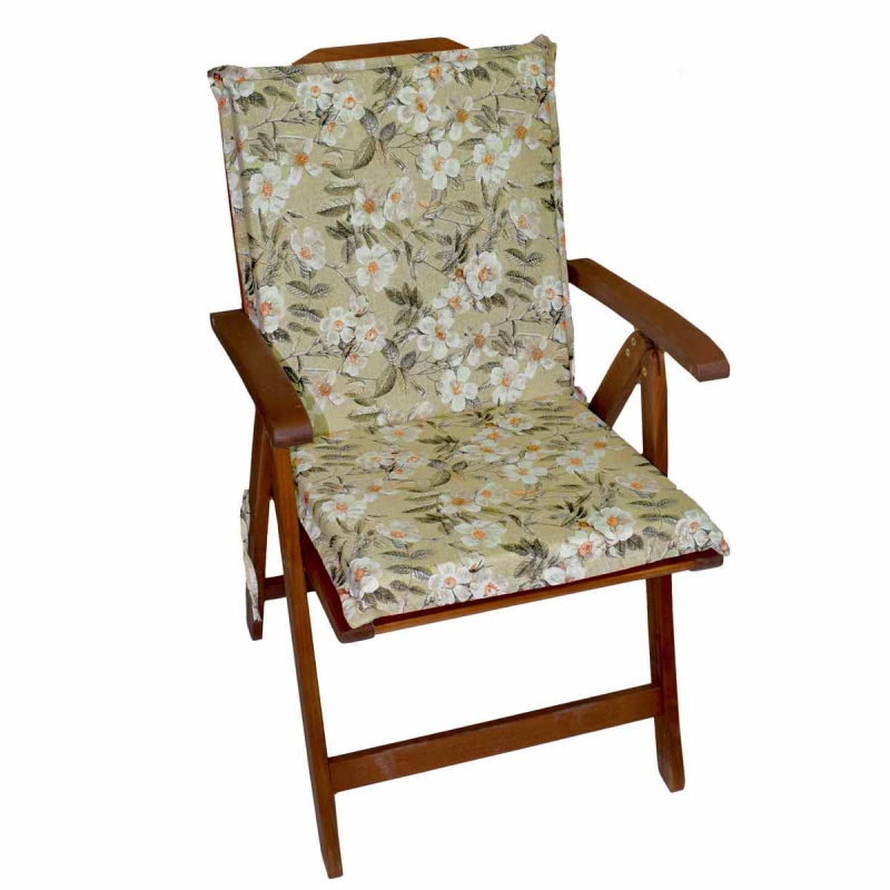 Μαξιλάρι Καρέκλας Με Πλάτη 50cm Be Comfy Blossom Olive