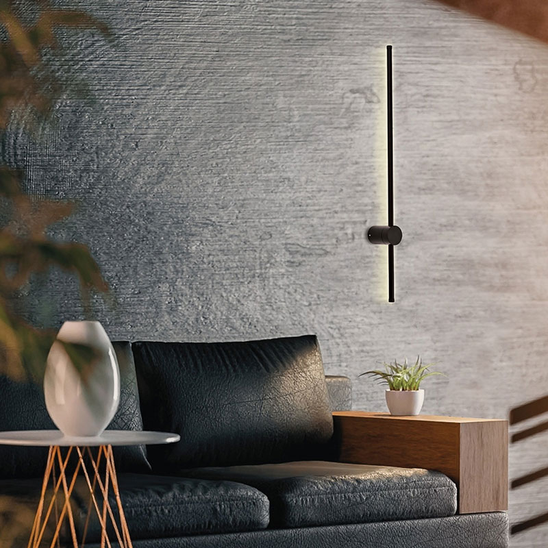 Απλίκα Τοίχου LED Viokef Leo Black 4271400