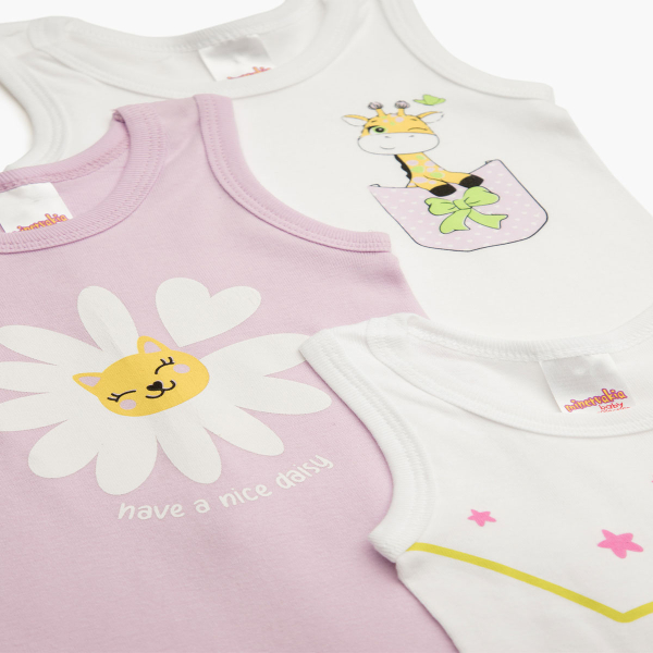 Φορμάκια Βρεφικά Κοντομάνικα (Σετ 3τμχ) Minervakia Daisy 32024-070