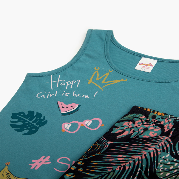 Πιτζάμα Παιδική Καλοκαιρινή Minervakia Summer Time 62229-584 Petrol Aqua