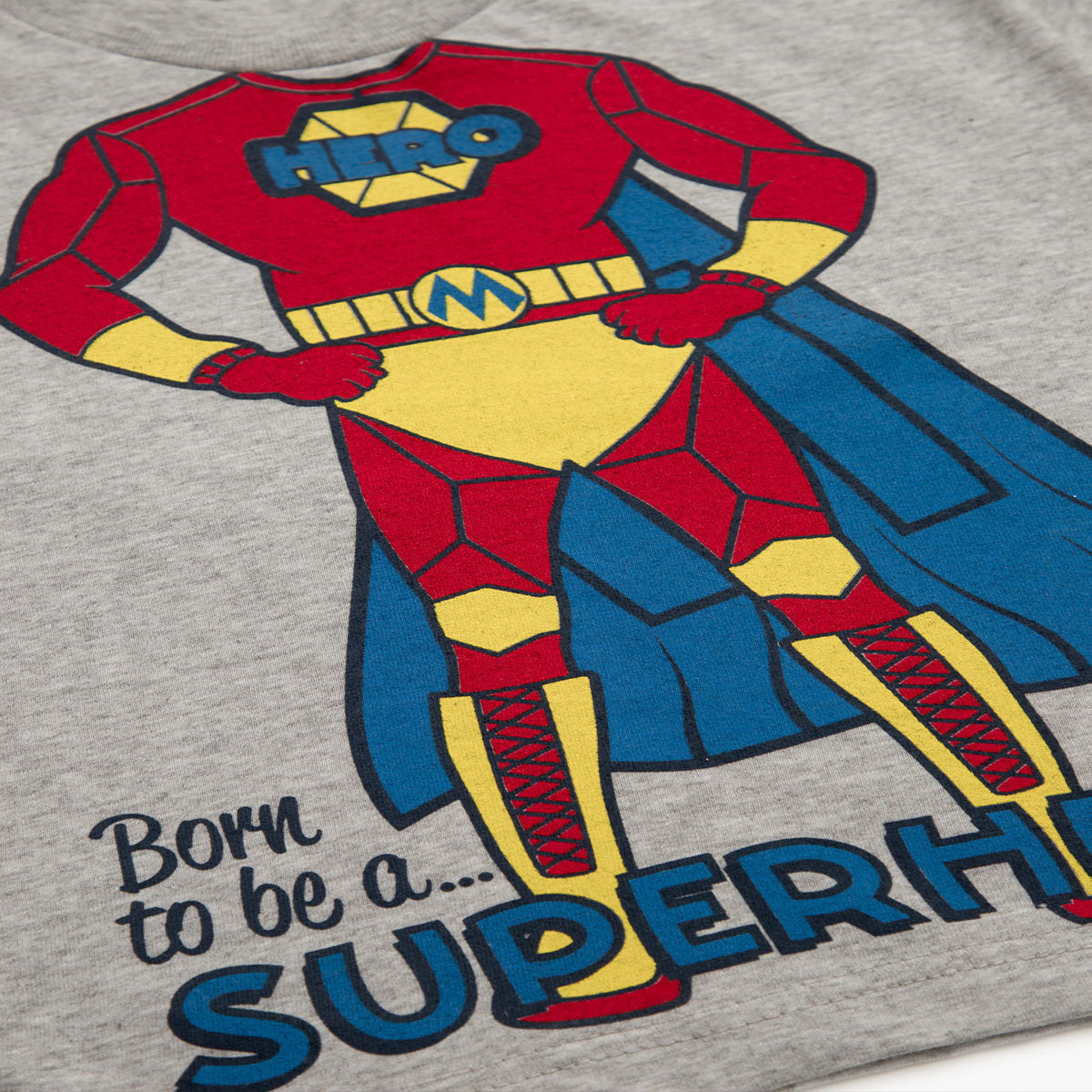 Πιτζάμα Παιδική Καλοκαιρινή Minervakia Superhero 62215-133 Γκρι No1 Home Ένδυση - Βρεφική Σπιτιού Παιδικές Πιτζάμες Spitishop