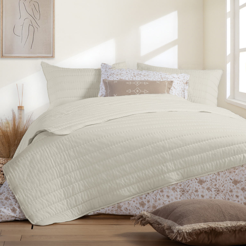 Κουβερλί Υπέρδιπλο (230x240) Nef-Nef Homeware Colorfull Beige