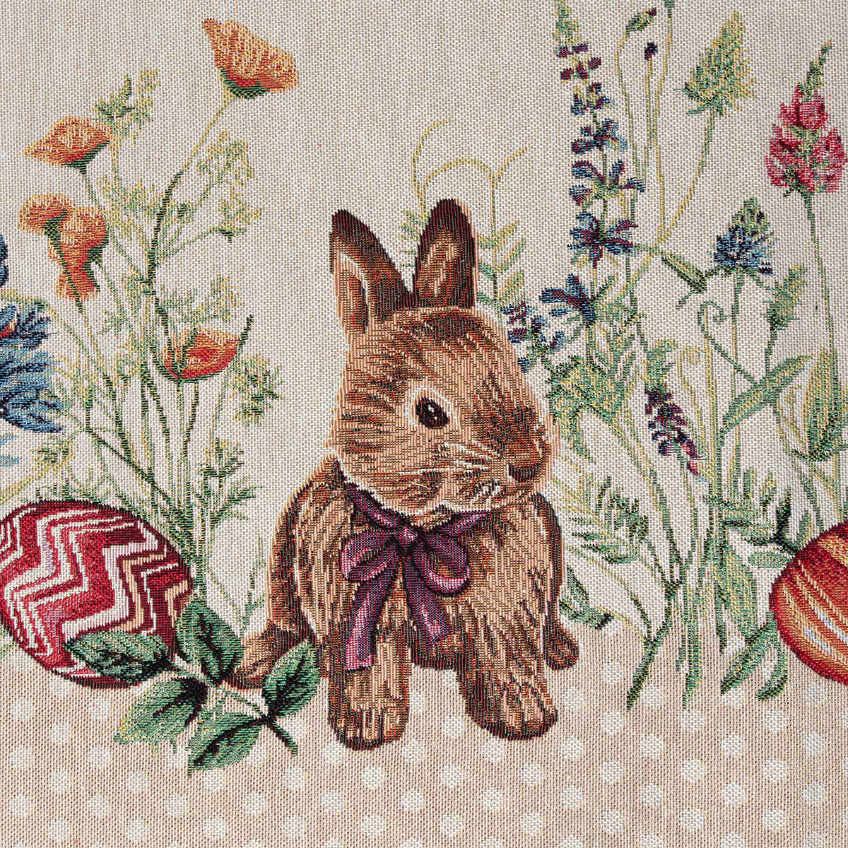 Πασχαλινό Τραπεζομάντηλο (140X180) Silk Fashion Easter Dots Home Πασχαλινά Είδη Τραπεζομάντηλα Spitishop