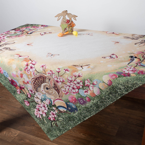 Πασχαλινό Καρέ (100x100) Silk Fashion Garden Easter