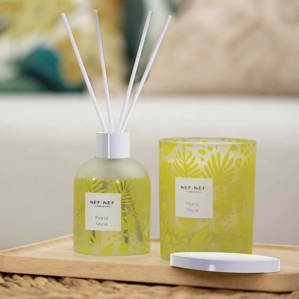 Κερί Αρωματικό 260Gr Nef-Nef Homeware Floral Musk Home Διακόσμηση Αρωματικά Χώρου - Diffuser Spitishop