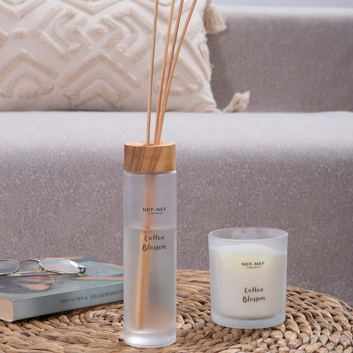 Κερί Αρωματικό 250Gr Nef-Nef Homeware Cotton Blossom Home Διακόσμηση Αρωματικά Χώρου - Diffuser Spitishop