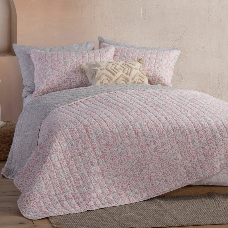 Κουβερλί Ημίδιπλο (180x240) 2 Όψεων Nef-Nef Homeware Roman Rose