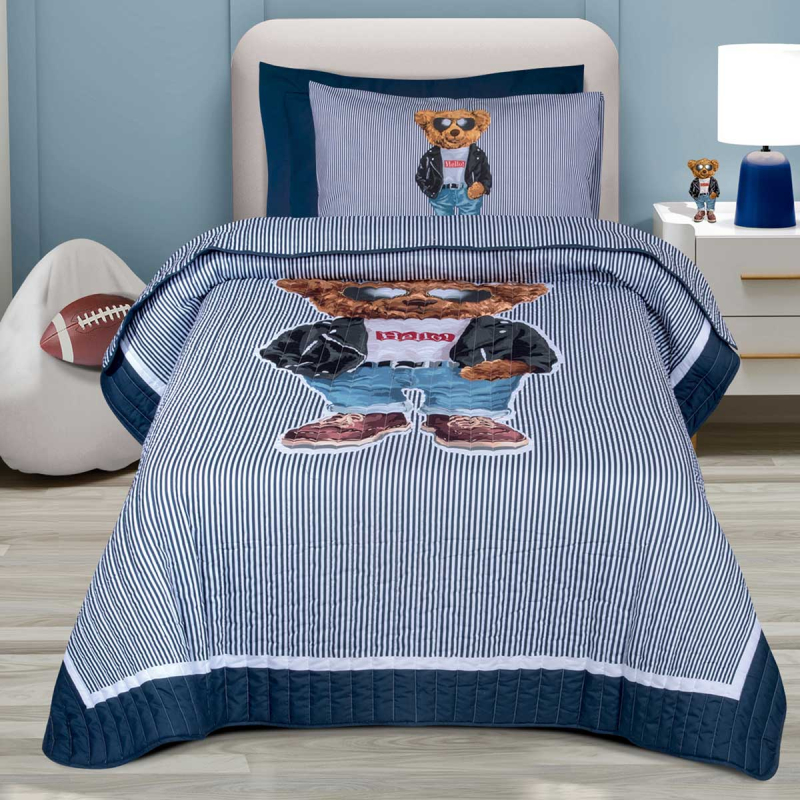 Κουβερλί Μονό (160x220) 2 Όψεων Greenwich Polo Club Junior 8838