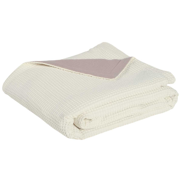 Κουβέρτα Μουσελίνα/Πικέ Αγκαλιάς (80x110) 2 Όψεων Das Home Blanket 4881 Ivory