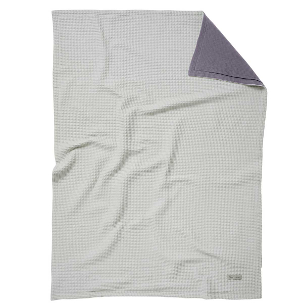 Κουβέρτα Μουσελίνα/Πικέ Αγκαλιάς (80x110) 2 Όψεων Das Home Blanket 4882 Grey