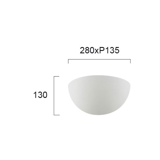 Απλίκα Τοίχου Viokef Closed Ceramic 4088400 Home Φωτιστικά Spitishop