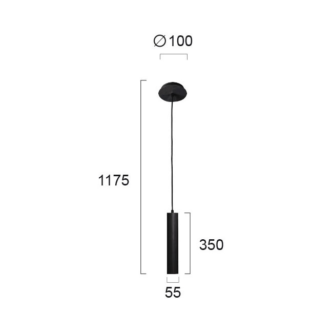 Φωτιστικό Οροφής Μονόφωτο Viokef Lesante Black 4144301 Home Φωτιστικά Spitishop