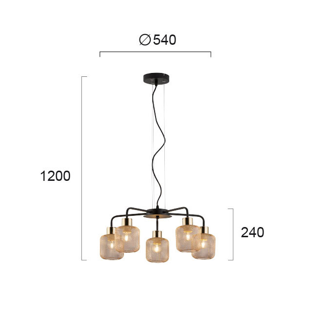Φωτιστικό Οροφής Πολύφωτο Viokef Loren 4165500 Home Φωτιστικά Spitishop