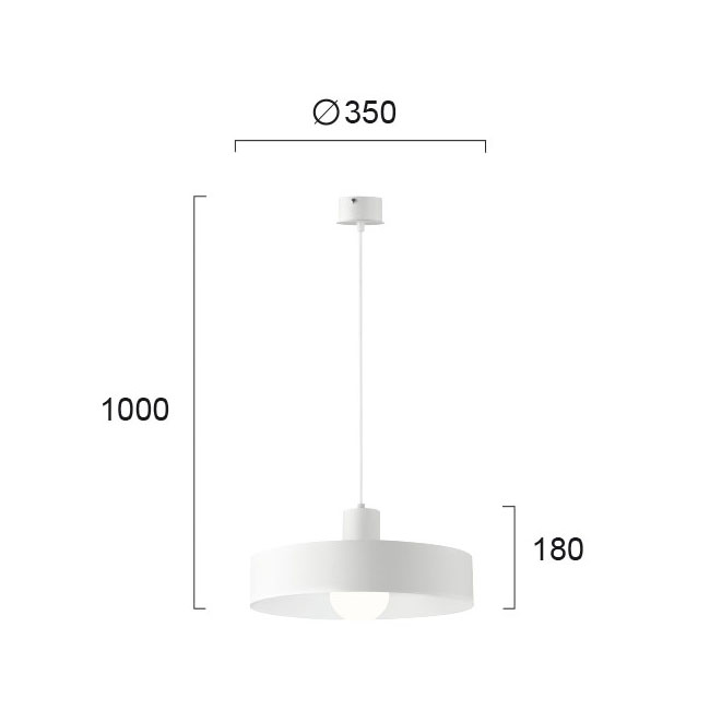Φωτιστικό Οροφής Μονόφωτο Viokef Norton White 4184800 Home Φωτιστικά Spitishop