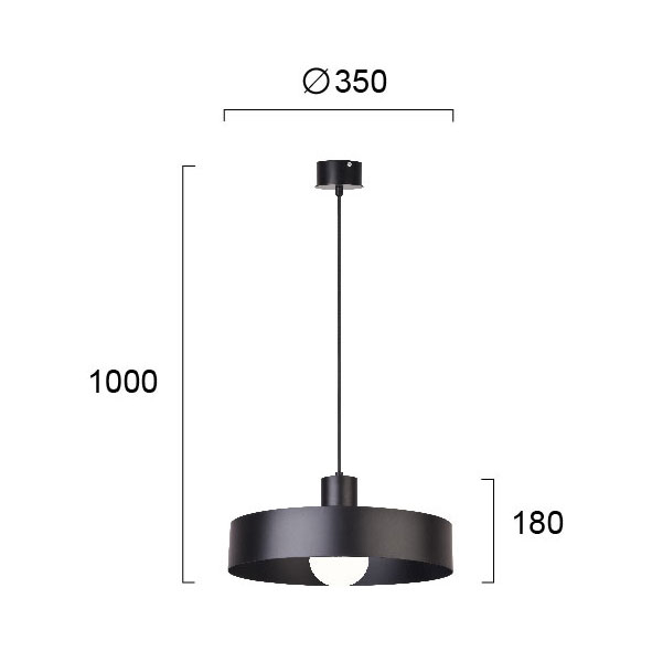 Φωτιστικό Οροφής Μονόφωτο Viokef Norton Black 4184801 Home Φωτιστικά Spitishop