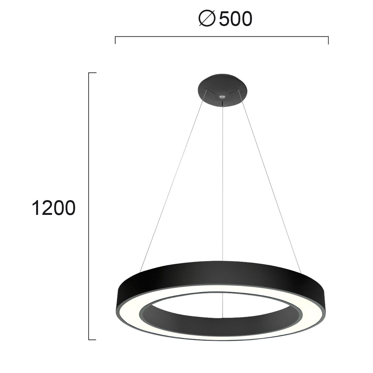 Φωτιστικό Οροφής Led Viokef Apollo Black 4214001 Home Φωτιστικά Spitishop