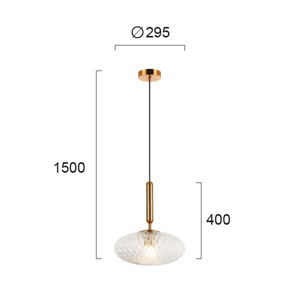 Φωτιστικό Οροφής Μονόφωτο Viokef Ester Transparent 4225600 Home Φωτιστικά Spitishop