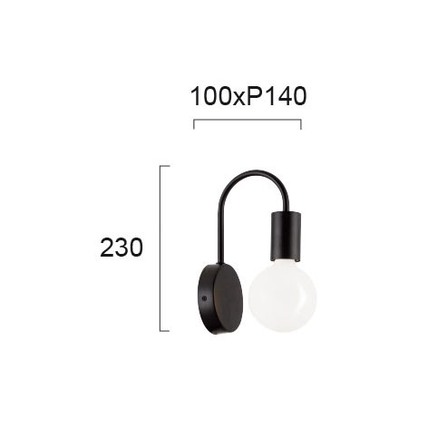 Απλίκα Τοίχου Viokef Jane 4232900 Home Φωτιστικά Spitishop
