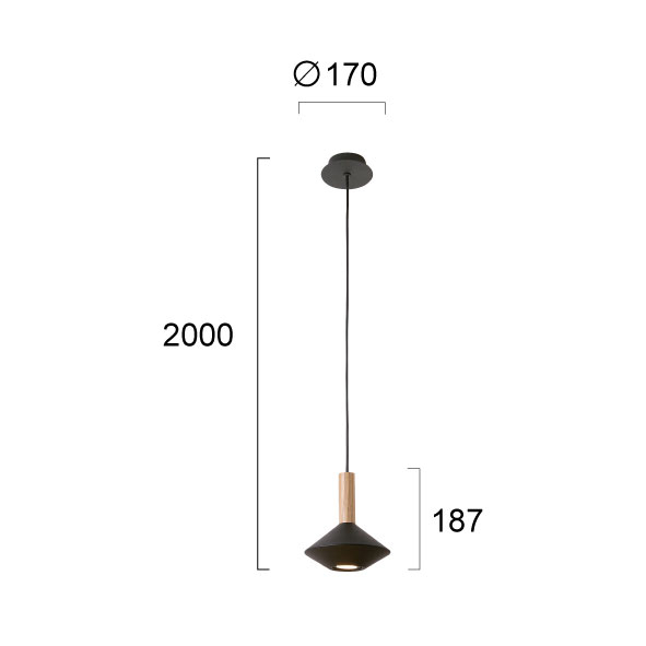 Φωτιστικό Οροφής Μονόφωτο Viokef Kona Black 4235101 Home Φωτιστικά Spitishop