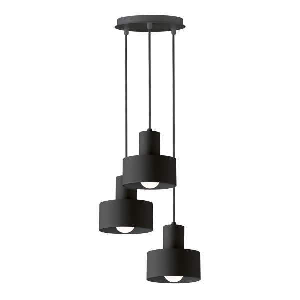 Φωτιστικό Οροφής Τρίφωτο Viokef Norton Black 4185001