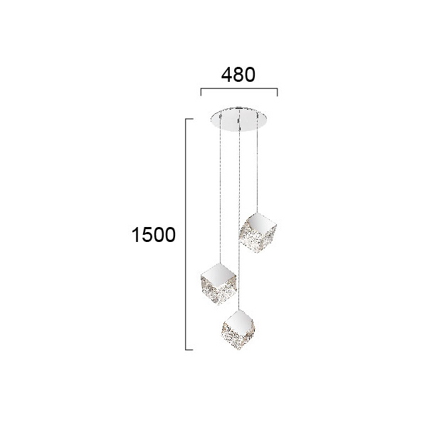 Φωτιστικό Οροφής Τρίφωτο Viokef Dream 4273100
