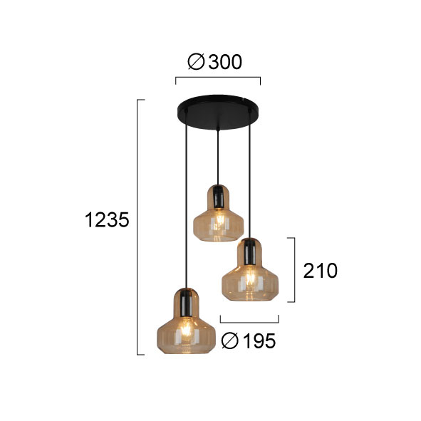 Φωτιστικό Οροφής Τρίφωτο Viokef Mandy 4296000 Home Φωτιστικά Spitishop