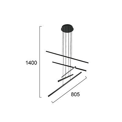Φωτιστικό Οροφής Πολύφωτο Led Viokef Ray 4301400 Home Φωτιστικά Spitishop
