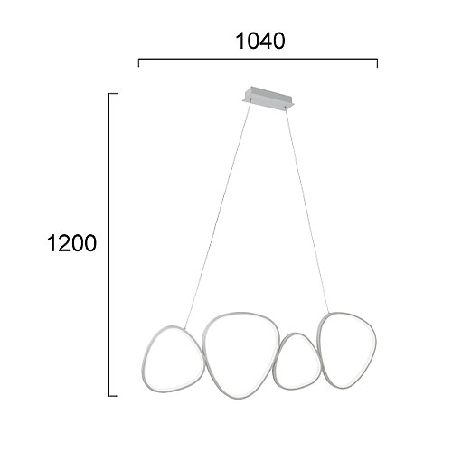 Φωτιστικό Οροφής Πολύφωτο Led Viokef Helix 4301700 Home Φωτιστικά Spitishop