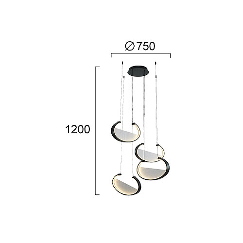 Φωτιστικό Οροφής Πολύφωτο Led Viokef Adele 4302200 Home Φωτιστικά Spitishop