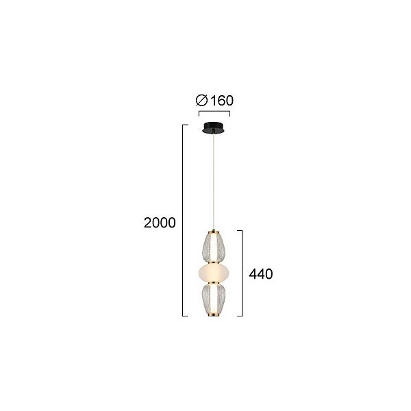 Φωτιστικό Οροφής Μονόφωτο LED Viokef Shiny 4303900