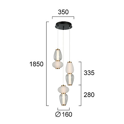Φωτιστικό Οροφής Τρίφωτο Led Viokef Shiny 4304100 Home Φωτιστικά Spitishop