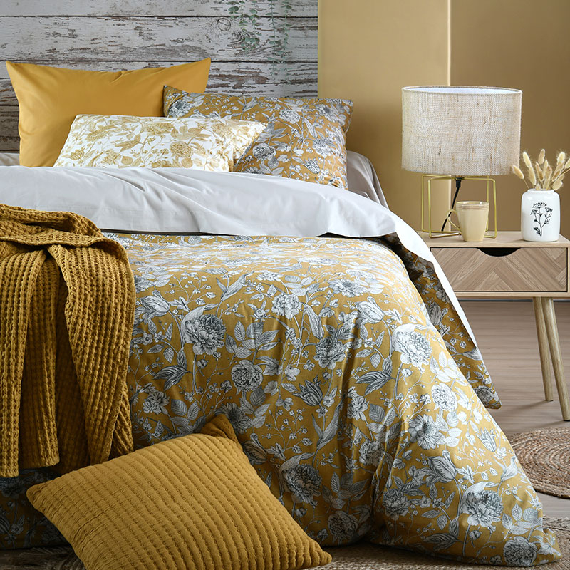 Παπλωματοθήκη Υπέρδιπλη (220x240) 2 Όψεων S-F Jacinthe Moutarde HC3D213001